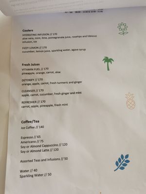 Menu 1 at Eat With Fingers Restaurant Mauritius in Grand Baie