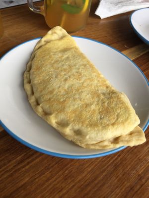 Calzone at Eat With Fingers Restaurant Mauritius in Grand Baie