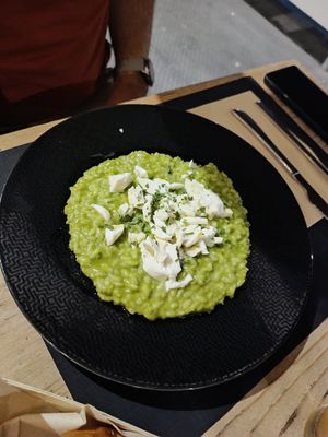 risotto with "mozzarella" at Olivia Natural Bistrot in Siracusa