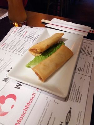 vegan spring rolls  at MoschMosch in Mannheim