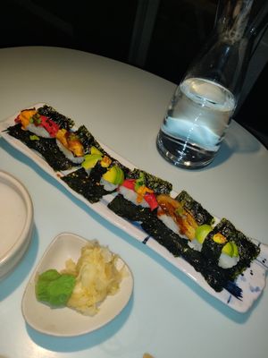 Vegan nigiri starter at Sticks N Sushi in Rungsted