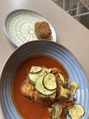 Risottokroket 5,90€
Indische Quinoagratin 18,90€  at de Broers van Julienne in Antwerpen