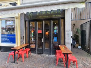 Front, some outdoor seating at Kimmade in Utrecht
