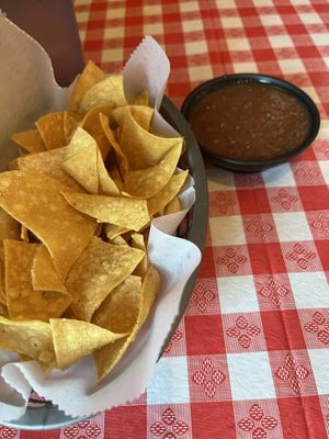 Chips and salsa   at Kahlo's Restaurant  in Denver