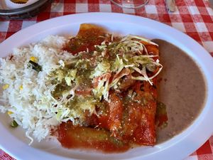 Mushroom enchiladas   at Kahlo's Restaurant  in Denver