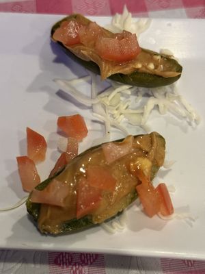 Peanut butter jalapeños. In the past I’ve gotten a much larger serving.   at Kahlo's Restaurant  in Denver