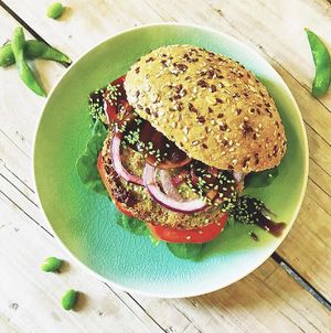 Burger ";edamammy"; #vegan at Botanique in Hasselt