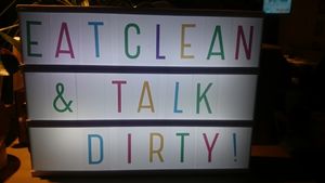 Text inside at Botanique in Hasselt