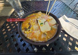 Miso ramen bowl at Furoshiki in Rochester