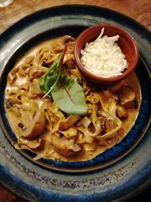 Carbonara at Cafe Chameleon in Ystradgynlais