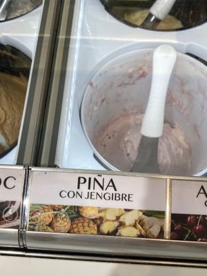 Vegan pineapple and ginger at Zuccaru in Madrid