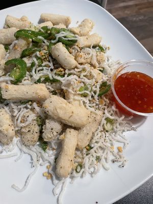 Vegan calamari  at Pho Fresh in Rancho Cordova