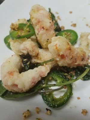 mock popcorn shrimp  at Pho Fresh in Rancho Cordova