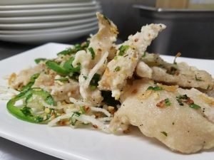 salt n pepper crispy mock squid at Pho Fresh in Rancho Cordova