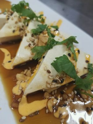 steam tofu with pozu sesame at Pho Fresh in Rancho Cordova