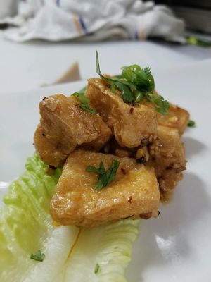 spicy garlic honey crispy tofu at Pho Fresh in Rancho Cordova