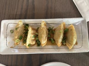 Happy hour potstickers   at Pho Fresh in Rancho Cordova