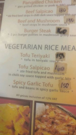 vegetarian menu part 1 at Smoke Resto in Boracay