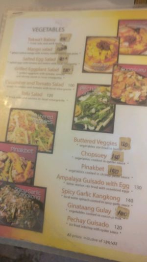 vegetarian menu part 2 at Smoke Resto in Boracay