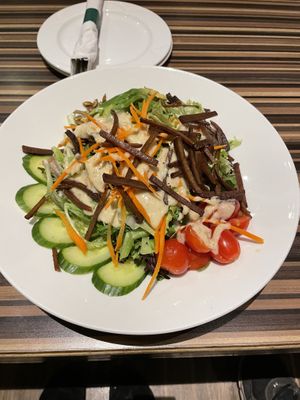 Vegan Cobb salad - so good!!  at The Maclab Bistro in Banff