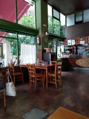 Interior at Garraxi Restaurante Vegetariano in San Sebastian