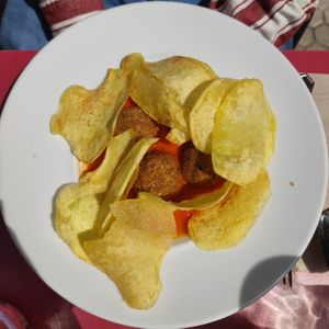 Albóndigas at Garraxi Restaurante Vegetariano in San Sebastian