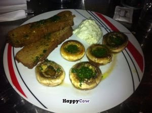 Seitan, mushrooms & veganesse at Garraxi Restaurante Vegetariano in San Sebastian