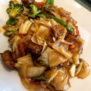 Vegan Drunken Noodles 🍝  at My Thai OC in Ocean City