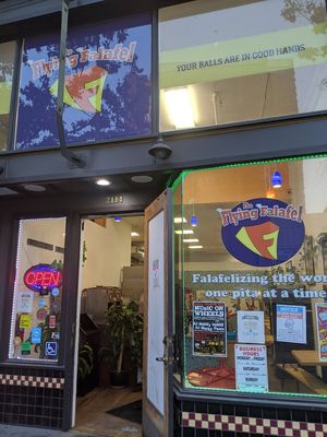 Front space at The Flying Falafel in Berkeley