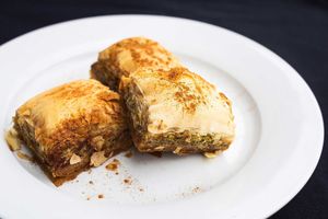 Cinnamon Baklava at The Flying Falafel in Berkeley