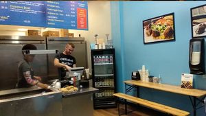 Inside of Flying Falafel at The Flying Falafel in Berkeley