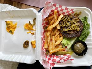 Green burger delivery. Got order wrong. Didn’t taste well  at Green Vegetarian Cuisine - Quarry Market in San Antonio