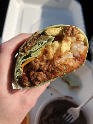 Breakfast wrap  at Green Vegetarian Cuisine - Quarry Market in San Antonio