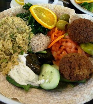 Mediterranean Bowl at Green Vegetarian Cuisine - Quarry Market in San Antonio