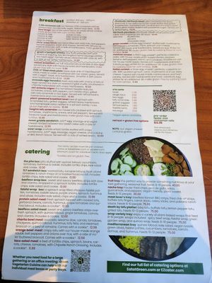 Menu at Green Vegetarian Cuisine - Quarry Market in San Antonio