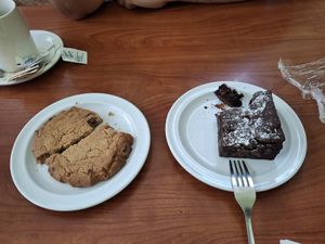 Cookie and brownie at Green Vegetarian Cuisine - Quarry Market in San Antonio