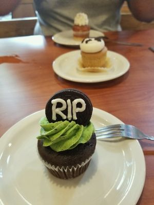 vegan cupcakes! at Green Vegetarian Cuisine - Quarry Market in San Antonio