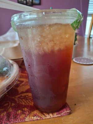 sweet tea at Green Vegetarian Cuisine - Quarry Market in San Antonio