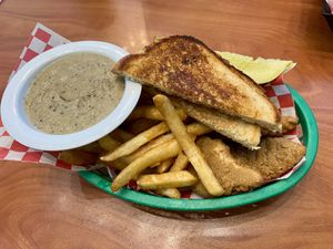 Texas tenders & toast  at Green Vegetarian Cuisine - Quarry Market in San Antonio