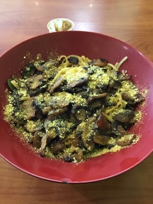 Oyster Mushroom Stroganoff at Green Vegetarian Cuisine - Quarry Market in San Antonio