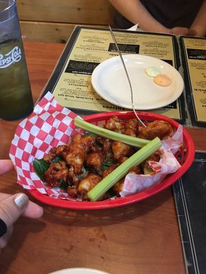 BBQ cauliflower appetizer  at Green Vegetarian Cuisine - Quarry Market in San Antonio
