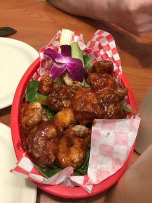 BBQ cauliflower wings  at Green Vegetarian Cuisine - Quarry Market in San Antonio