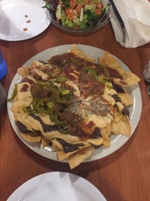 Bean and cheese nachos $7 at Green Vegetarian Cuisine - Quarry Market in San Antonio