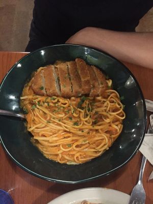 Chicken parm at Green Vegetarian Cuisine - Quarry Market in San Antonio