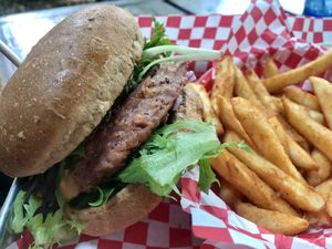 Impossible burger   at Green Vegetarian Cuisine - Quarry Market in San Antonio