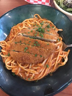 Vegan Chik-n Parmesan  at Green Vegetarian Cuisine - Quarry Market in San Antonio