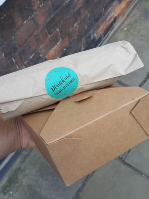 Burrito and falafel box take away at Plantkind in Shrewsbury