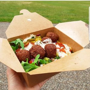 Falafel box at Plantkind in Shrewsbury