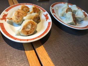 Vegan gyoza(pot stickers) at Tiger Gyoza Hall  in Tokyo