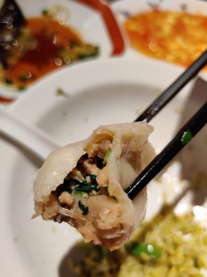 Their vegetarian gyoza at Tiger Gyoza Hall  in Tokyo